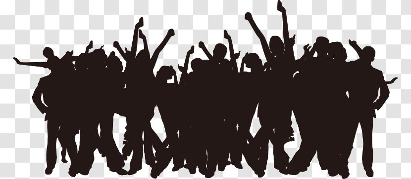 Party Silhouette Poster - Black And White - Carnival Passion Figures Transparent PNG