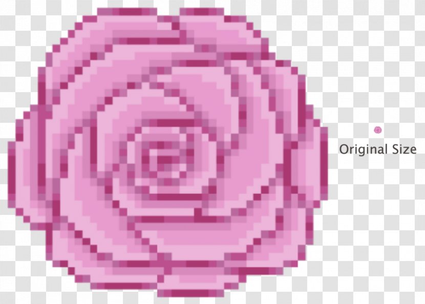 Rose Pixel Art Petal - Flower Transparent PNG
