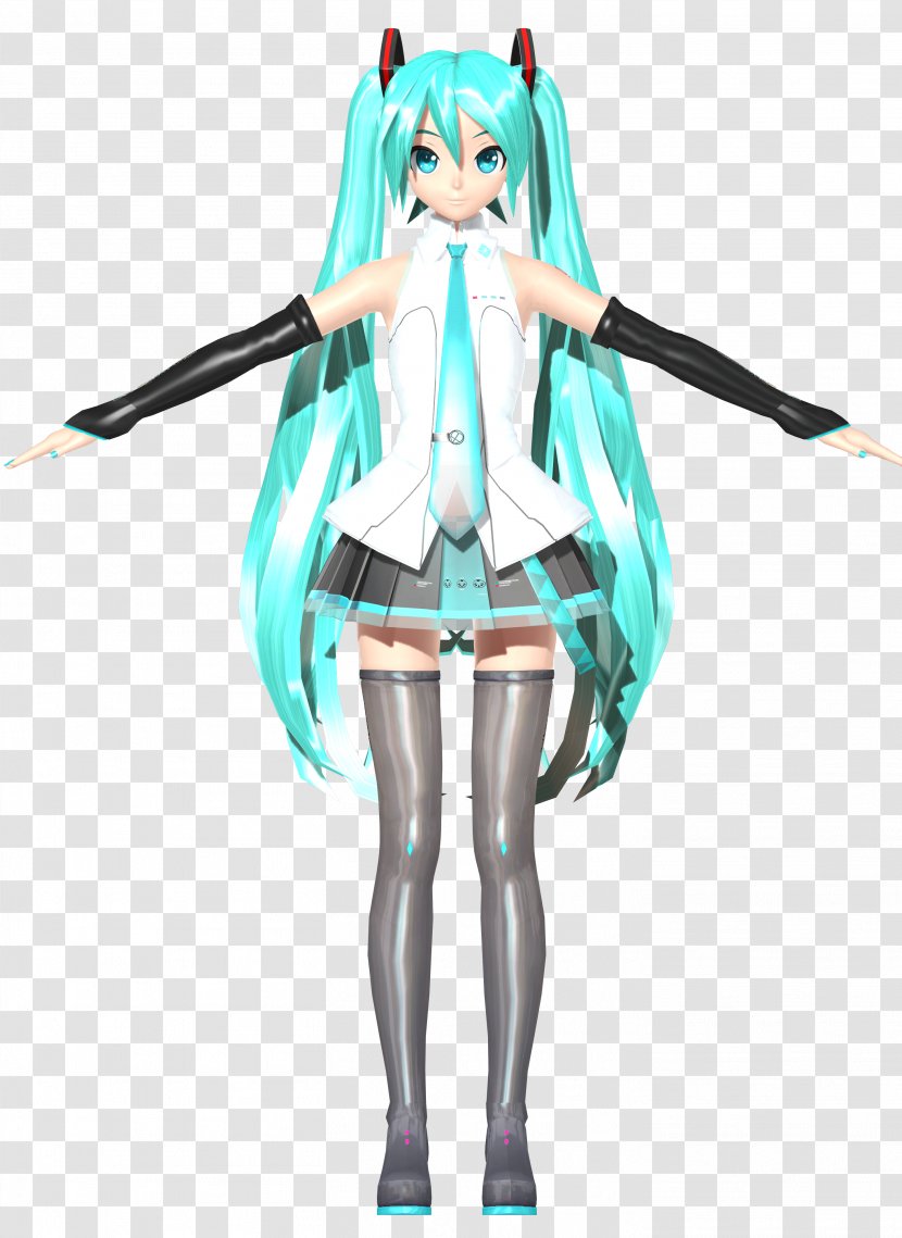 Hatsune Miku: Project Mirai DX Black Rock Shooter MikuMikuDance - Cartoon - Miku Transparent PNG