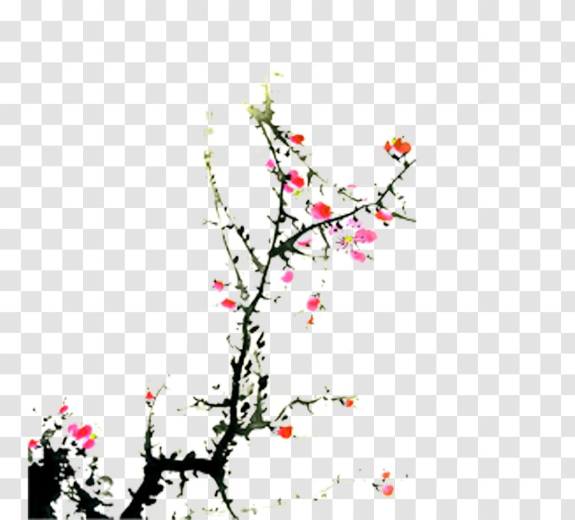 Plum Blossom Art Painting - Branch Transparent PNG