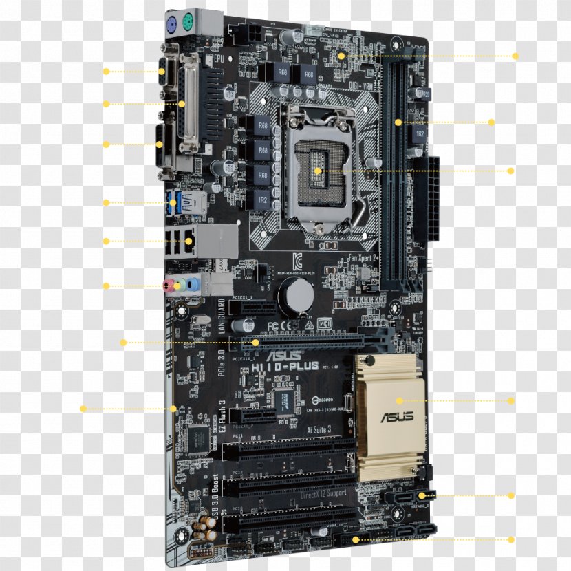 Intel Motherboard ATX LGA 1151 DDR4 SDRAM - Asus Transparent PNG