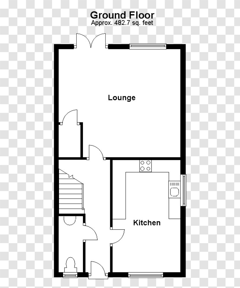 Bedroom House Floor Plan Single-family Detached Home Semi-detached - Schematic Transparent PNG
