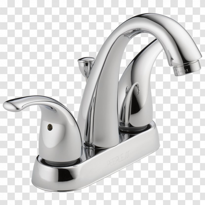 Tap Sink Bathroom Chrome Plating Delta Faucet Company - Plumbing - Bathtub Spout Transparent PNG