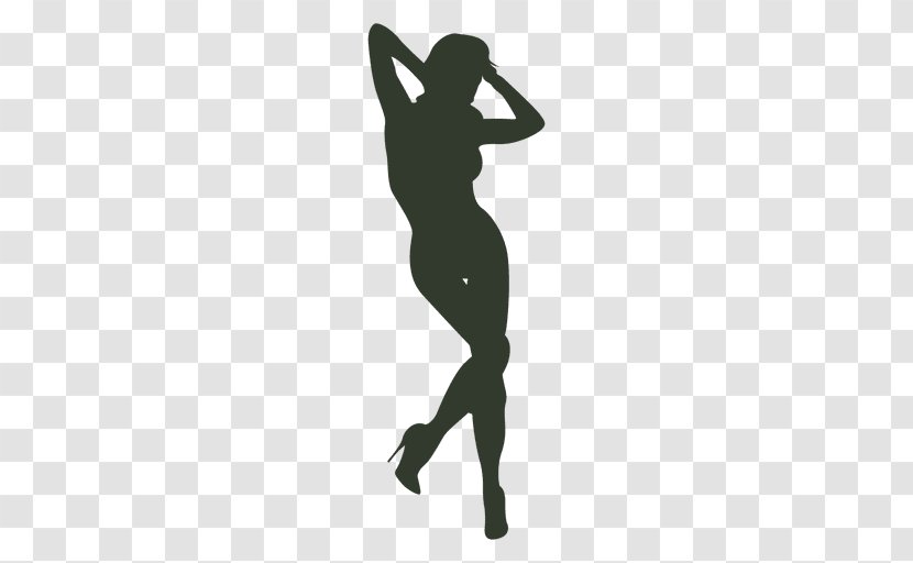 Silhouette Woman - Heart Transparent PNG