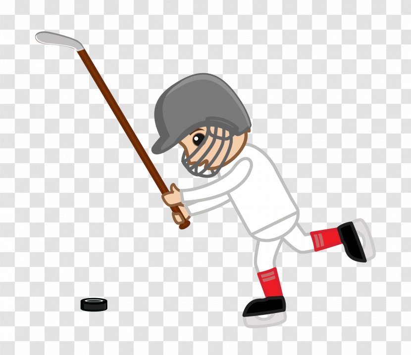 Ice Hockey Puck Illustration - Baseball Player - Cartoon Transparent PNG