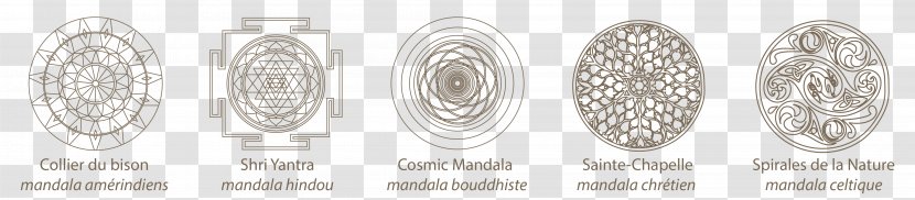 Mandala Drawing Coloring Book Circle Sanskrit - Black And White Transparent PNG