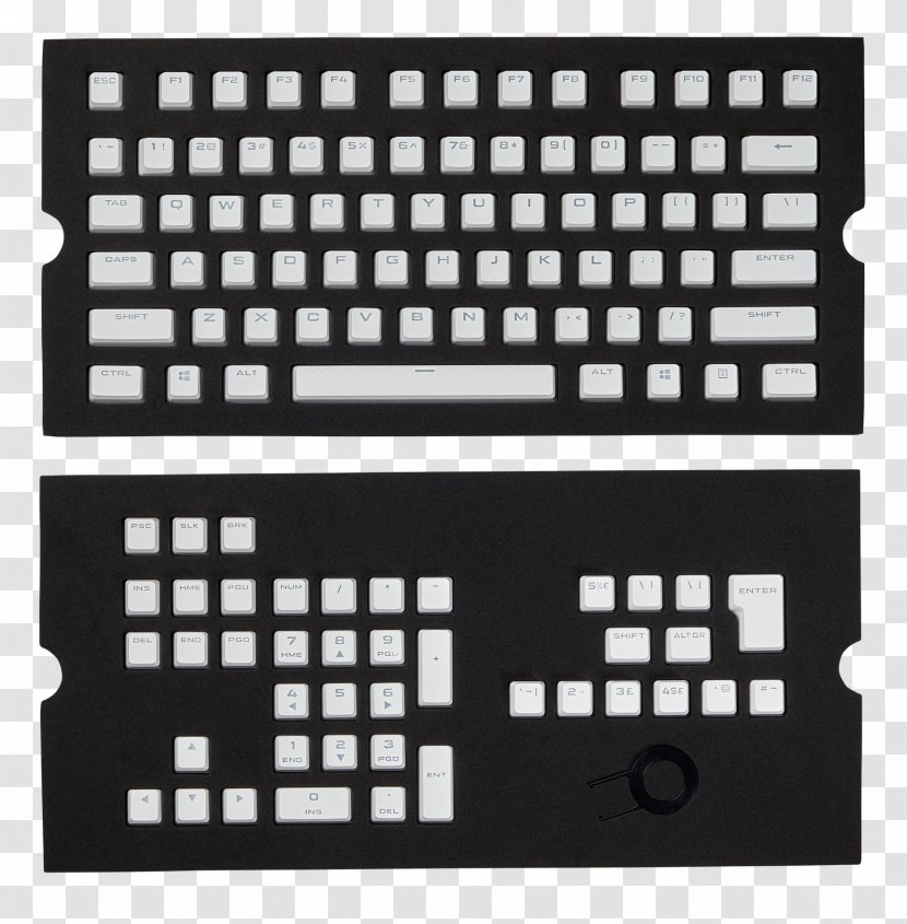 Computer Keyboard Keycap Polybutylene Terephthalate Corsair Components Gaming K70 - Component - Electronic Device Transparent PNG