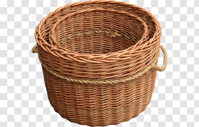 Basket Bicycle Wicker Rattan Vidja - Hamper Transparent PNG