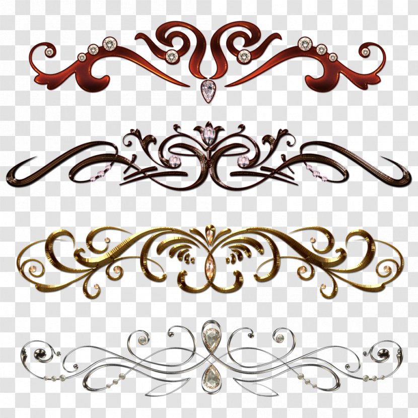 Borders And Frames Clip Art - Flower - Jewelry Border Cliparts Transparent PNG