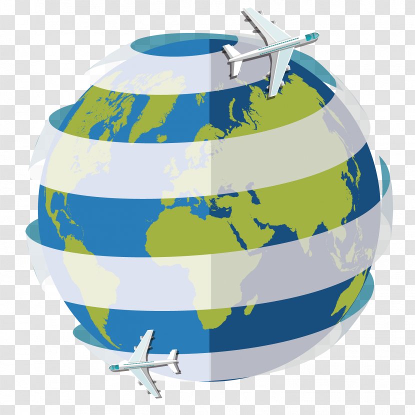 Earth Airplane - Designer - Aircraft Around The Transparent PNG