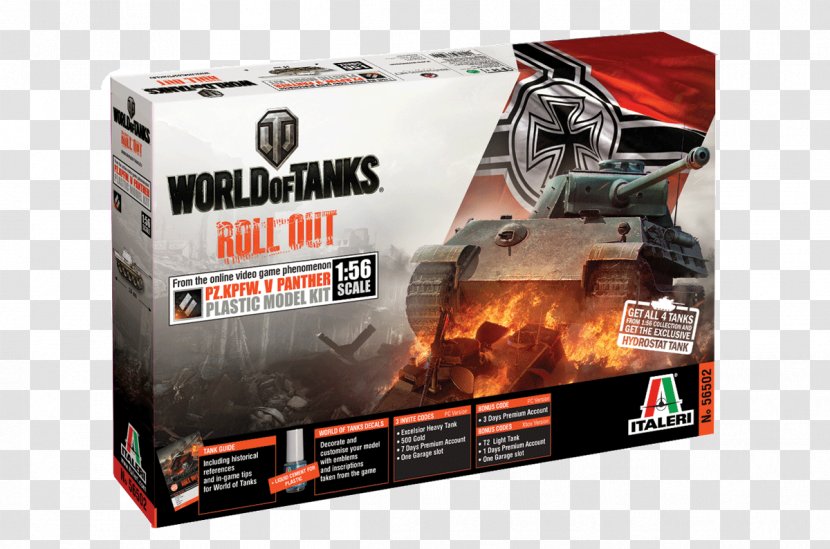 World Of Tanks Italeri Plastic Model Tiger I - Toy Transparent PNG