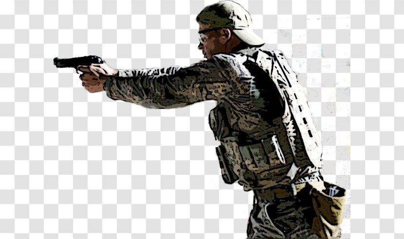 Soldier Infantry Military Marksman Mercenary - Silhouette - War Transparent PNG