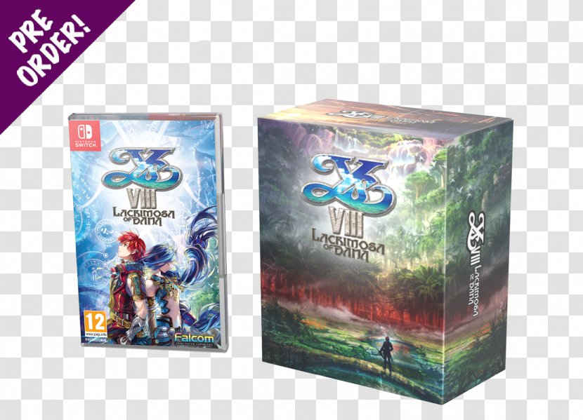 Ys VIII: Lacrimosa Of Dana Nintendo Switch I: Ancient Vanished Namco Museum Bayonetta 2 - Nihon Falcom - Games Transparent PNG