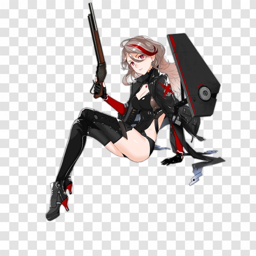 Girls' Frontline Winchester Model 1887/1901 Shotgun Firearm Lever Action - Silhouette - Girls Shotguns Transparent PNG