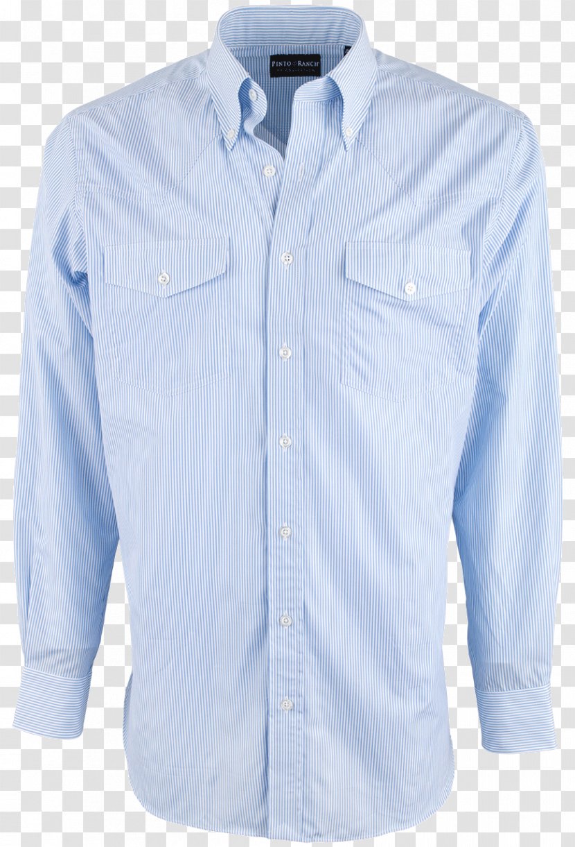 Dress Shirt Blouse Collar Sleeve Button - Ribbon Stripe Transparent PNG