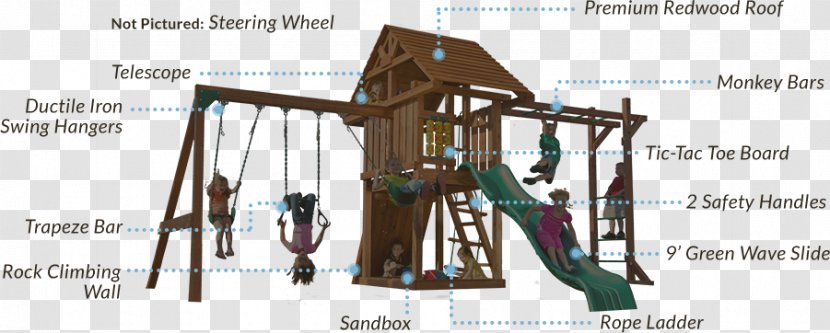 Outdoor Playset Jungle Gym Swing Playground Slide - Monkey Bars Transparent PNG