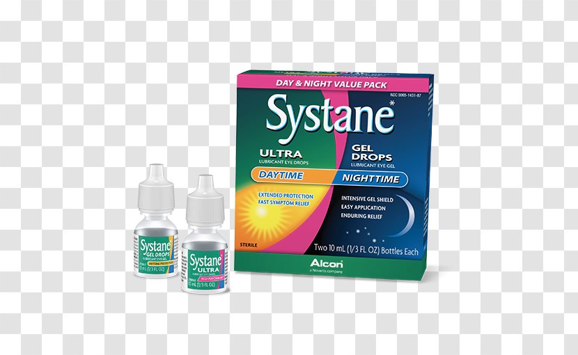 Systane Gel Drops Eye & Lubricants Ultra Lubricating Day Night Transparent PNG
