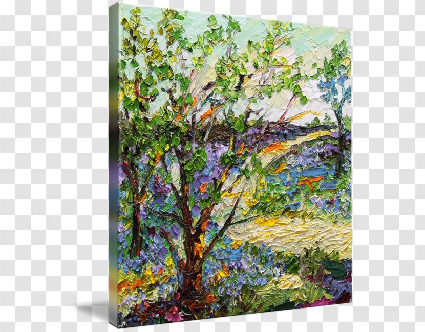 Oil Painting Art Gallery Wrap Acrylic Paint - Watercolor Forest Transparent PNG