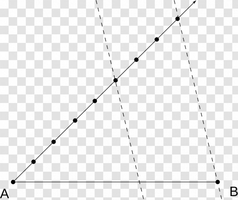 Intercept Theorem Line Segment Triangle Ratio Transparent PNG
