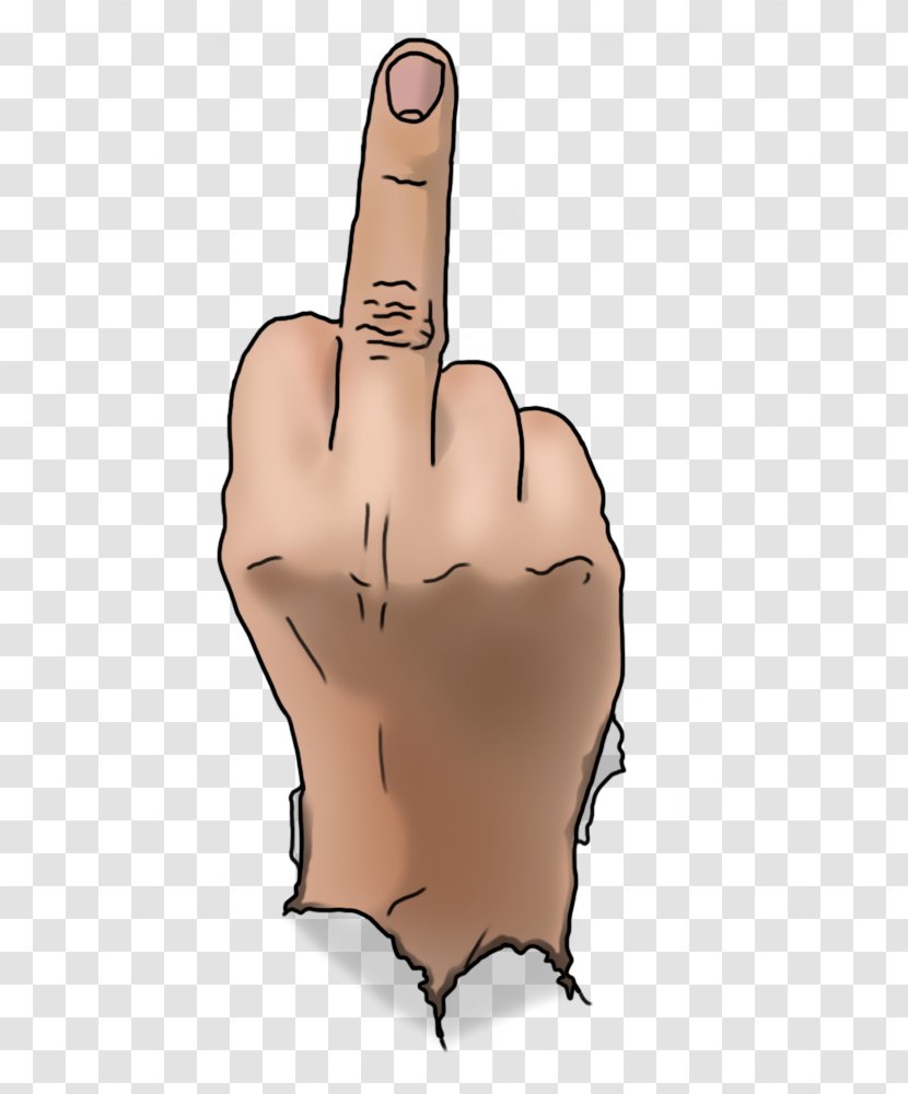 Thumb Middle Finger Hand The - Heart Transparent PNG