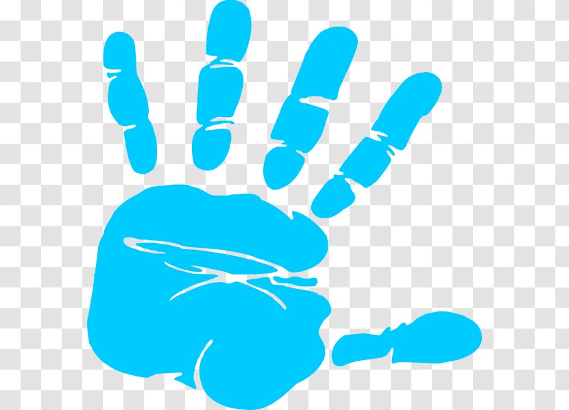 Hand Free Content Printing Clip Art - Logo - Vector Baby Handprint Transparent PNG