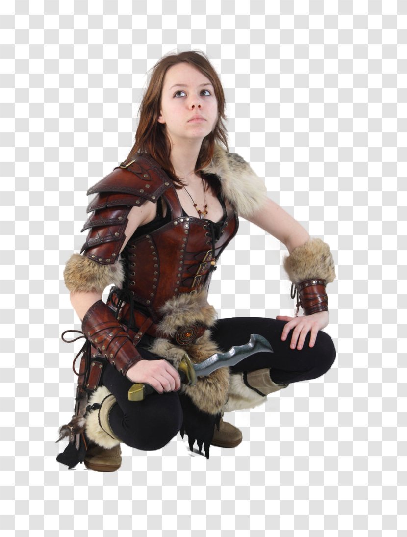 Armour Live Action Role-playing Game Leather Female Woman - Barbarian - Warrior Transparent PNG
