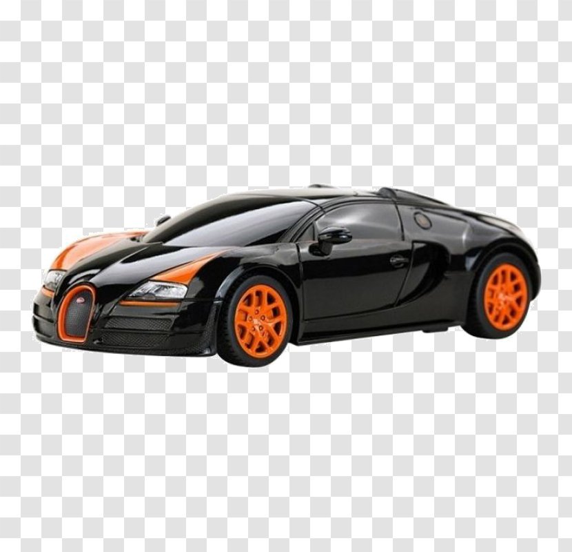 Sports Car Bugatti Radio-controlled Radio Control - Model Transparent PNG