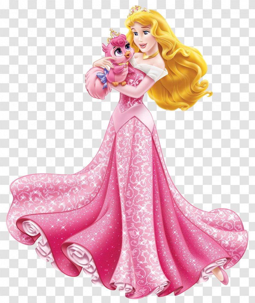 Princess Aurora Cinderella Ariel Rapunzel Snow White - Peach - Disney With Cute Bird Transparent Clip Art Image Transparent PNG