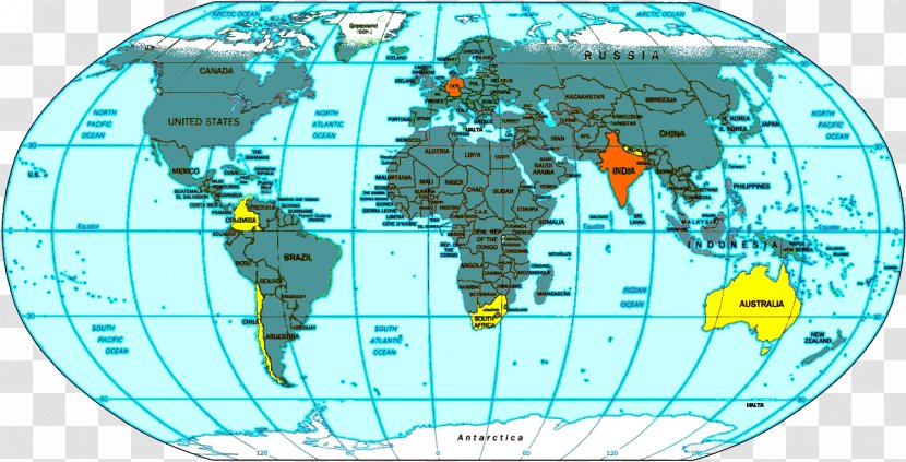 World Map Tahiti Topographic - Technology Transparent PNG