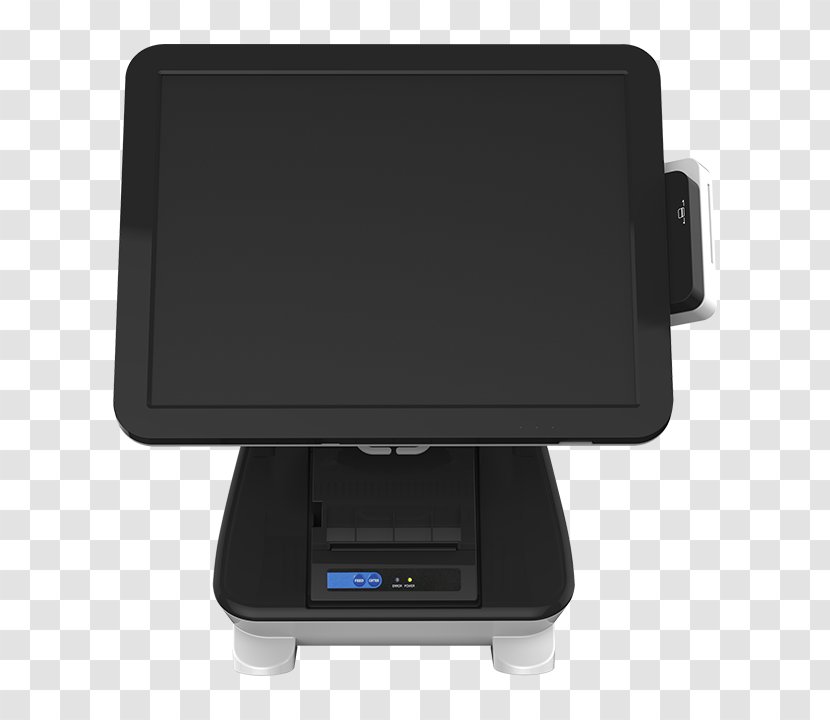 Display Device Point Of Sale Central Processing Unit Computer Hardware Touchscreen - Caisse Enregistreuse Machine Transparent PNG