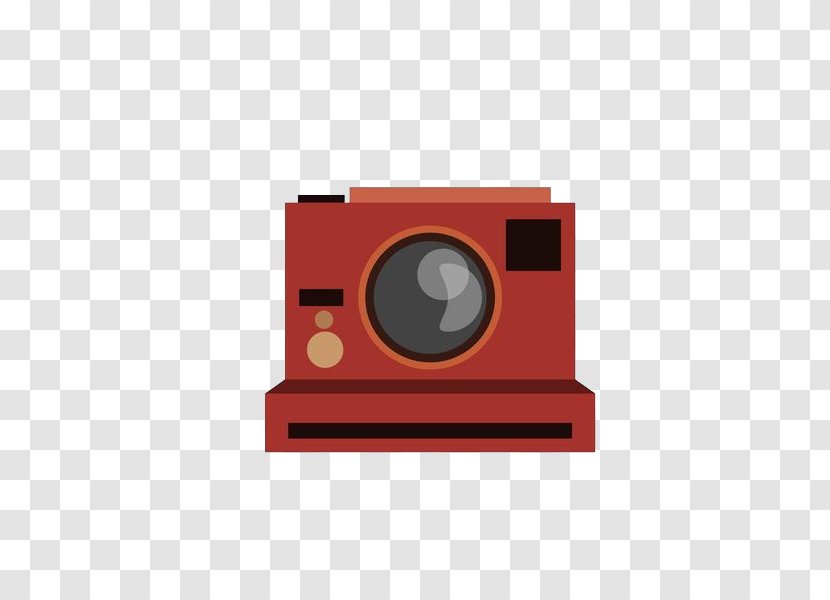 Camera Photography - Rectangle - Palm Red Transparent PNG
