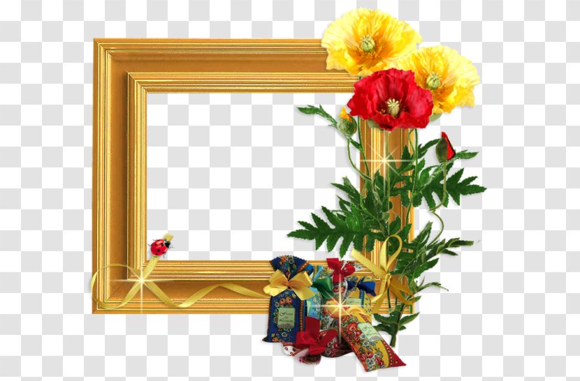 Floral Design Flower - Picture Frame - Street Board Transparent PNG