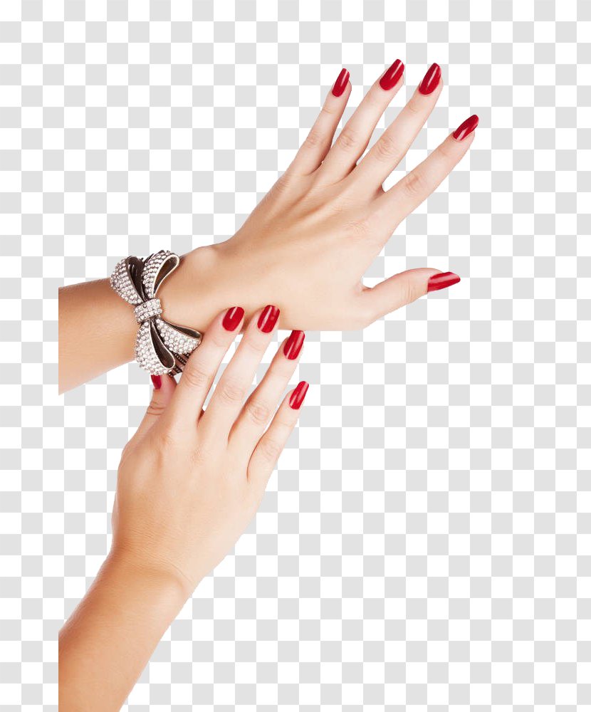 Warminster Nail Polish Art Manicure - Red - Hand Transparent PNG