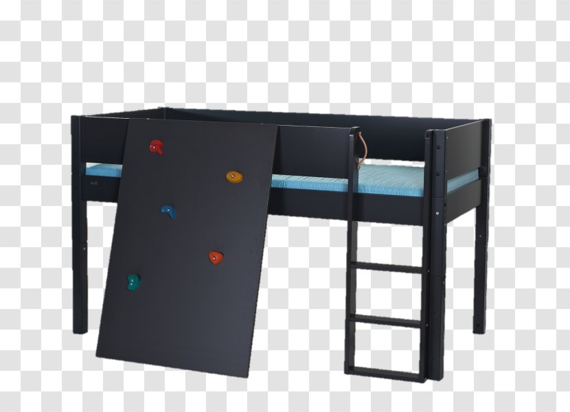 Bunk Bed Desk Furniture Cot Side - Sleep - Climb The Wall Transparent PNG