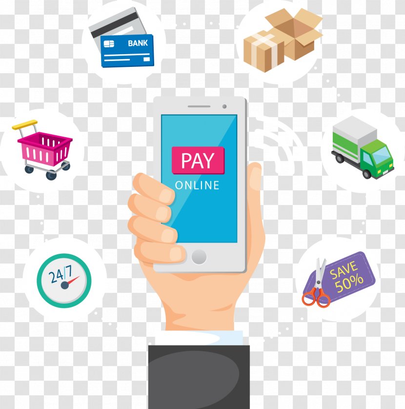 Digital Marketing E-commerce Payment System World Wide Web - Business - Vector Hand-painted Online Transparent PNG