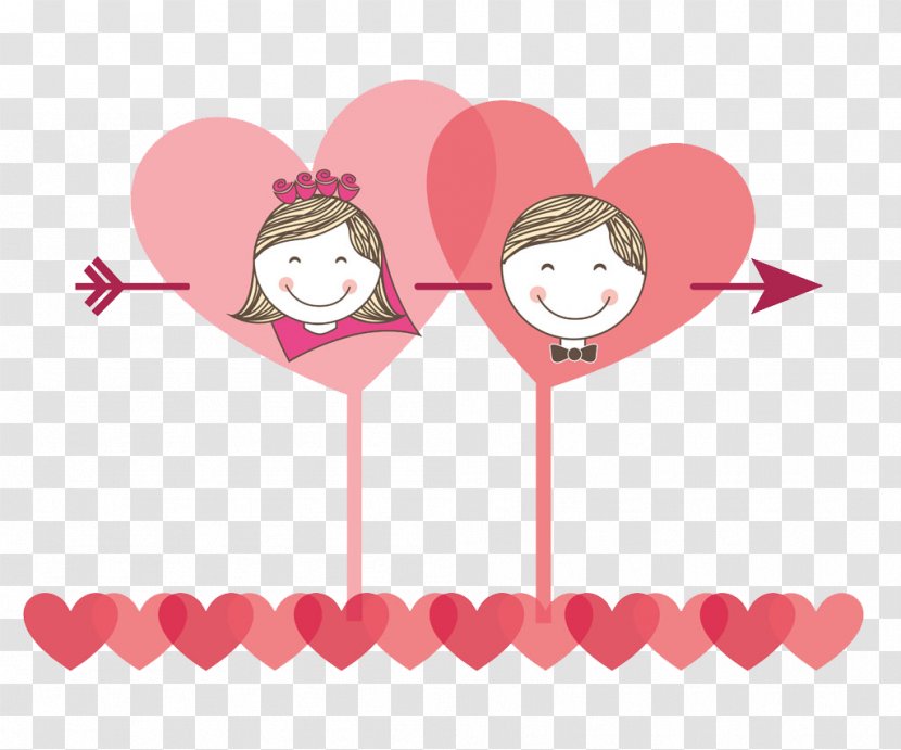 Valentines Day Wedding Gift Photography - Flower - Decorative Pattern Pink Love Cupid Couple Transparent PNG