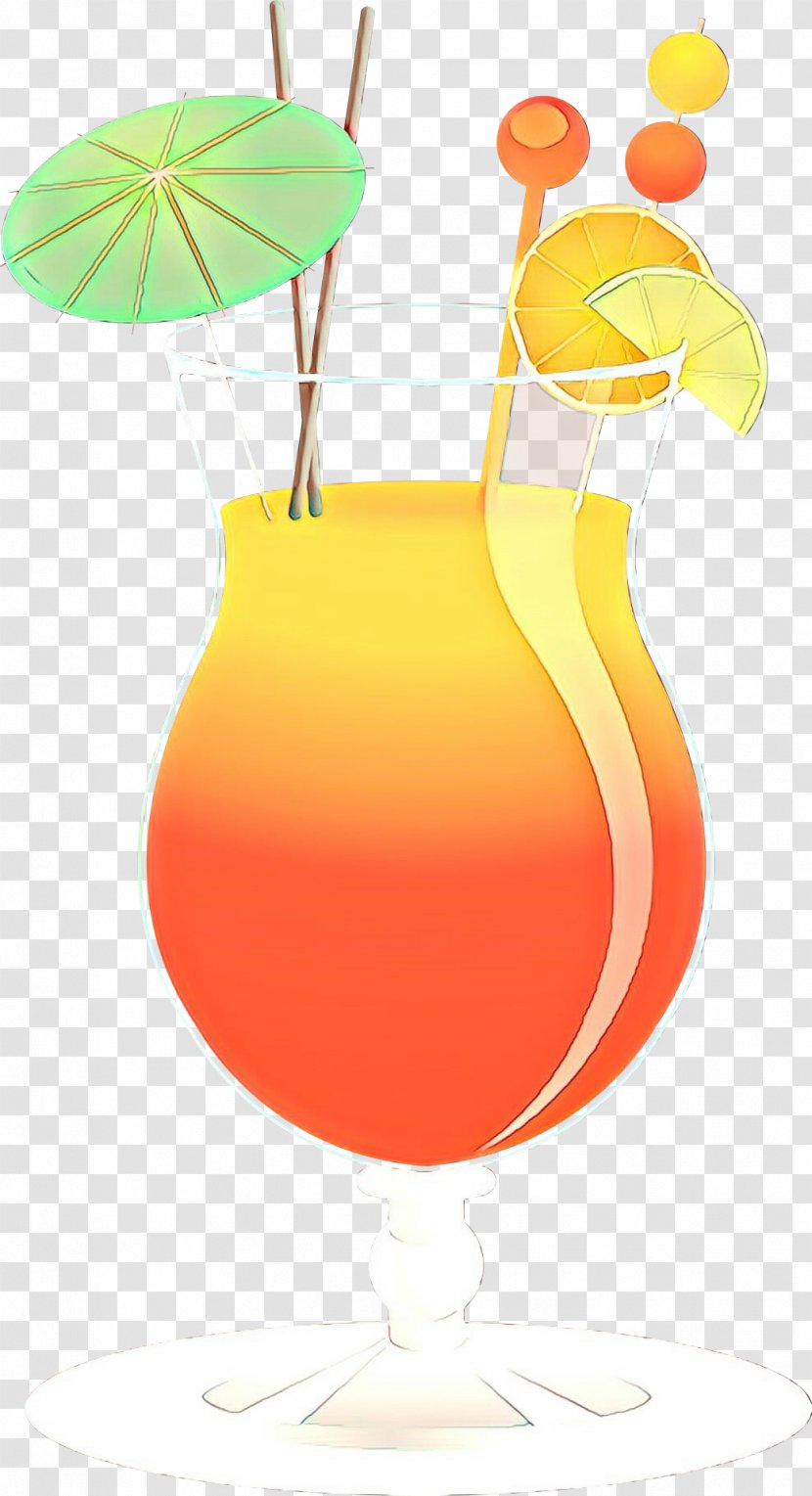 Orange - Cartoon - Cocktail Mai Tai Transparent PNG