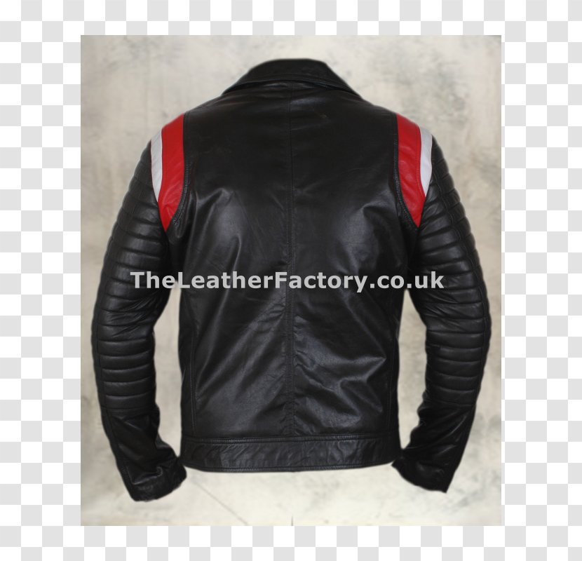 Leather Jacket Dean Zipper - Sleeve Transparent PNG