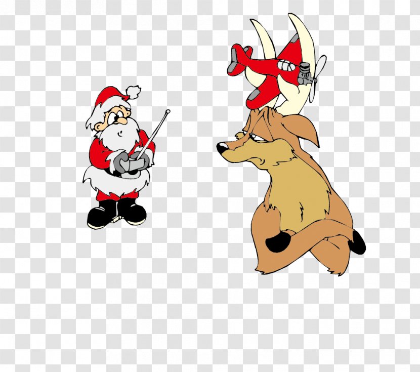 Santa Clauss Reindeer Christmas - Claus And Vector Transparent PNG