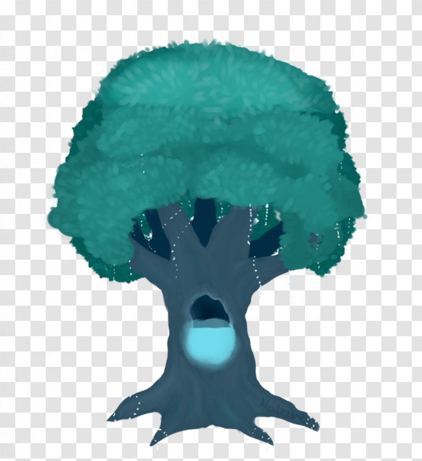 Turquoise Organism - Cat Tree Transparent PNG