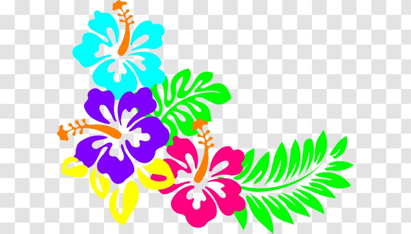 Clip Art Illustration Hawaiian Hibiscus Vector Graphics Openclipart - Artwork - Peach Flower Information About Transparent PNG