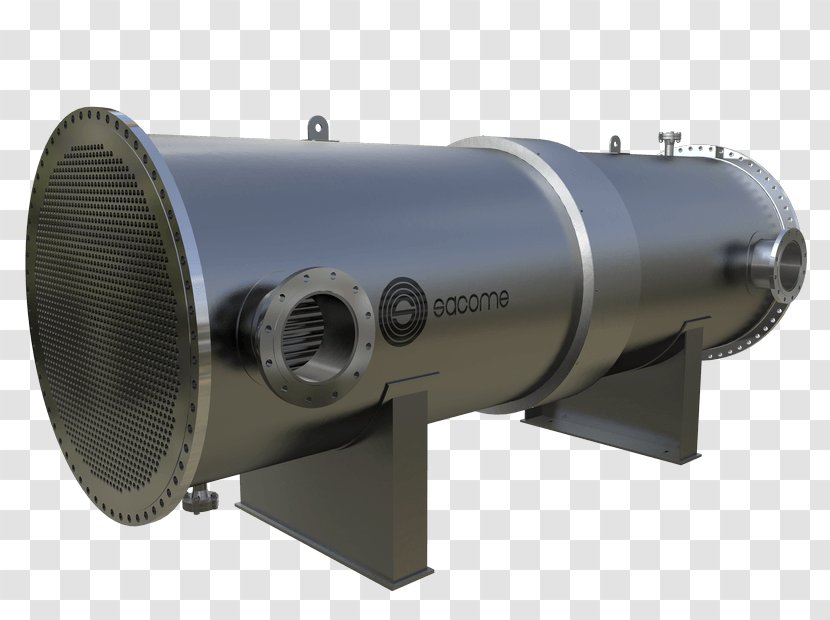 Shell And Tube Heat Exchanger Industry Sewage Treatment - Unrestrained Transparent PNG