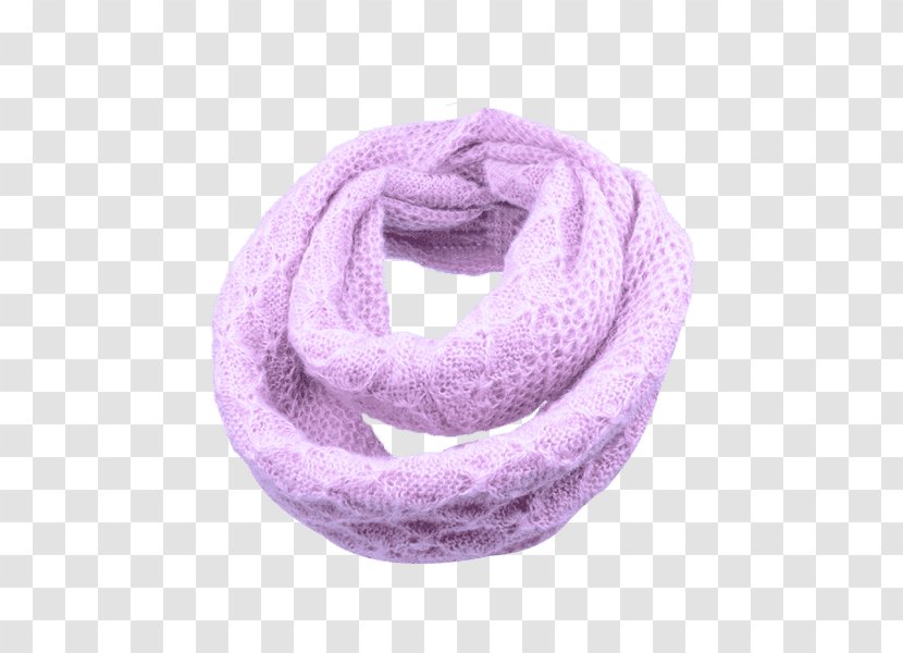 Scarf Knitting Motif Crochet Pattern - Purple - Lavender Transparent PNG