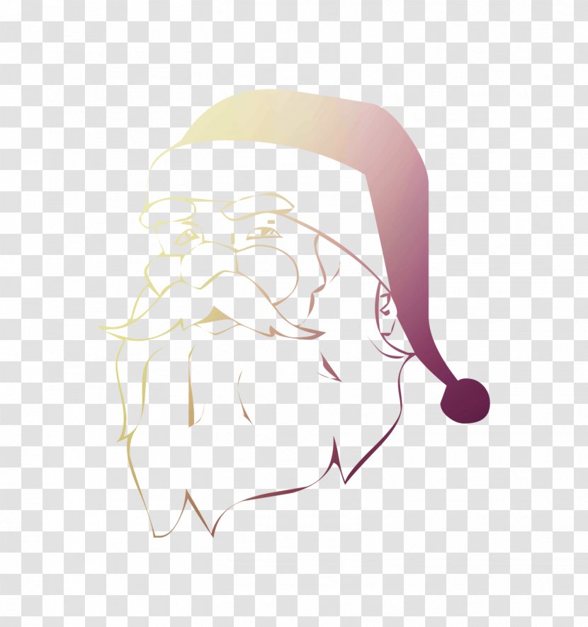 Illustration Nose Santa Claus (M) Cartoon - Facial Hair - M Transparent PNG