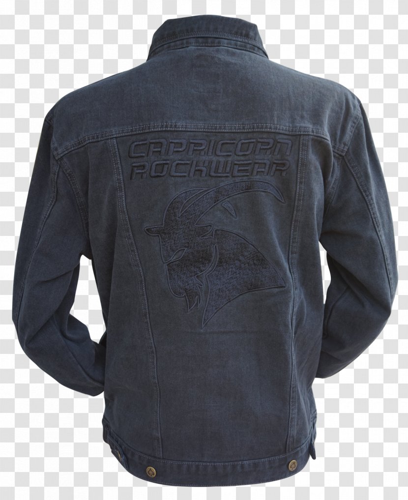 Leather Jacket Polar Fleece Denim - Textile Transparent PNG