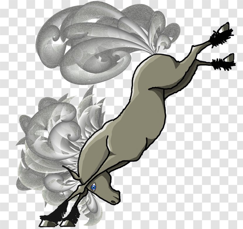 Horse Bucking Clip Art - Mythical Creature - Images Transparent PNG