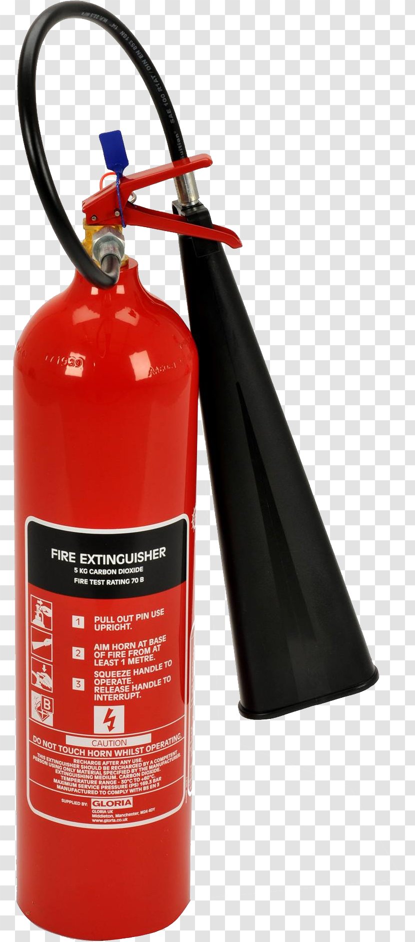 Carbon Dioxide Fire Extinguisher Class Gas - B Transparent PNG