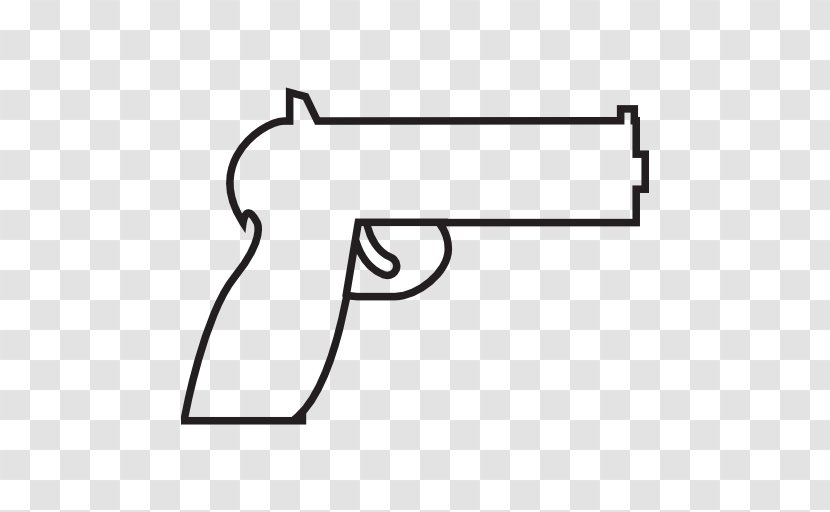 Weapon Firearm Symbol - White Transparent PNG