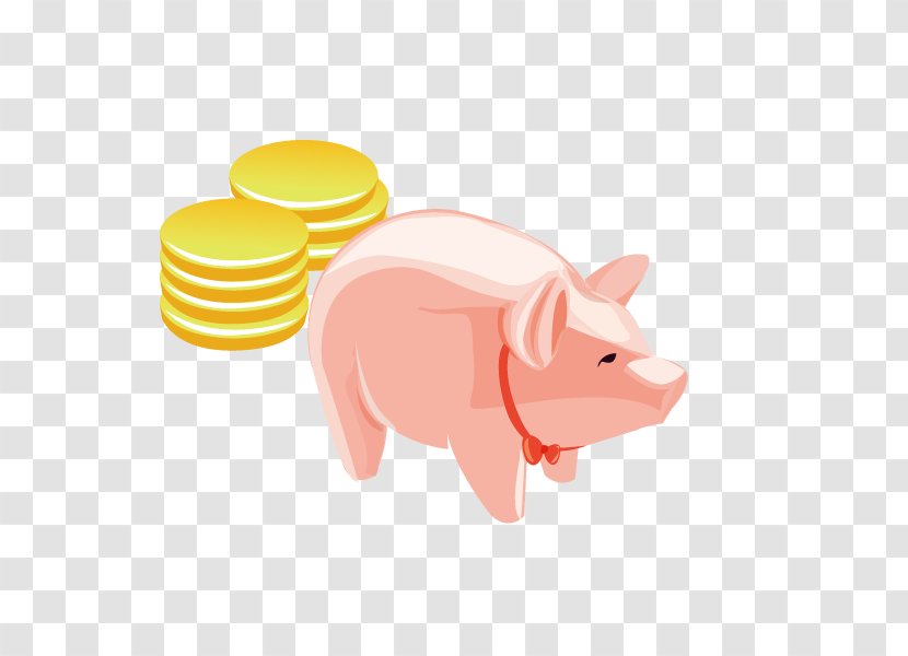 Domestic Pig - Gold - Money,gold,piggy,piggy Bank Transparent PNG