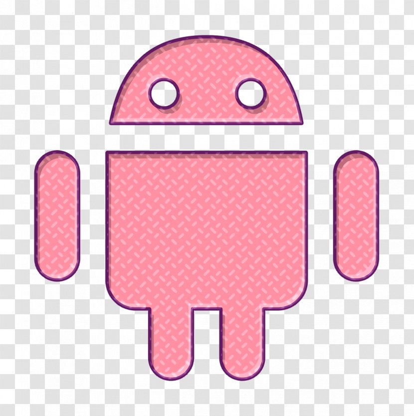 Android Icon Device Mobile - Finger Pink Transparent PNG